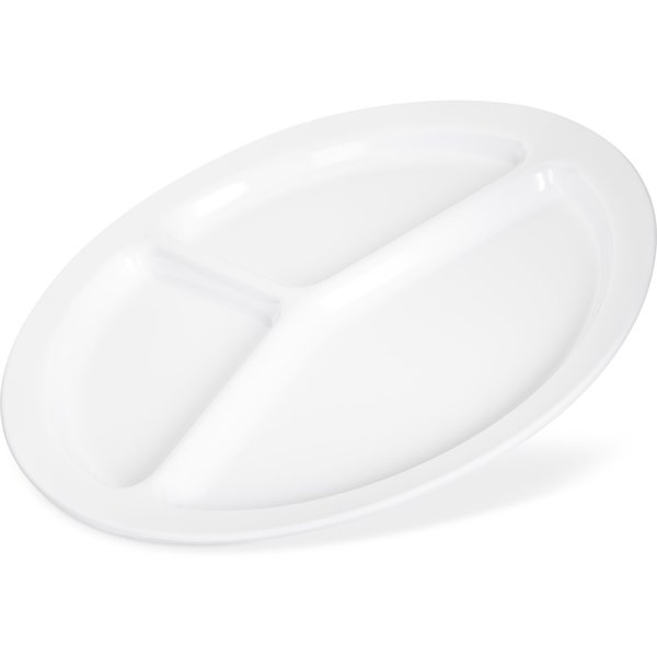 Melamine 3-Comp Plate, 10