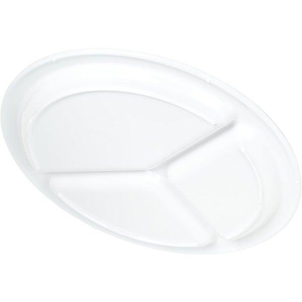 Melamine 3-Comp Plate, 10