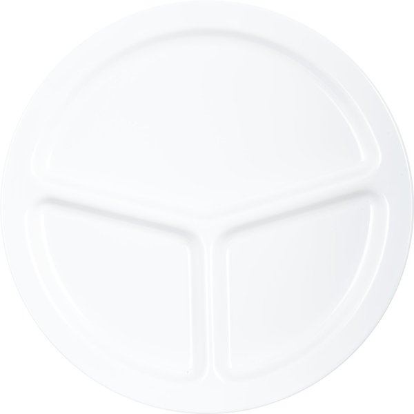 Melamine 3-Comp Plate, 10