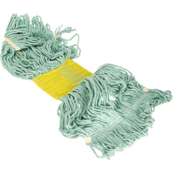 Looped-End Wet Mop, Green, PK12, 369472B09