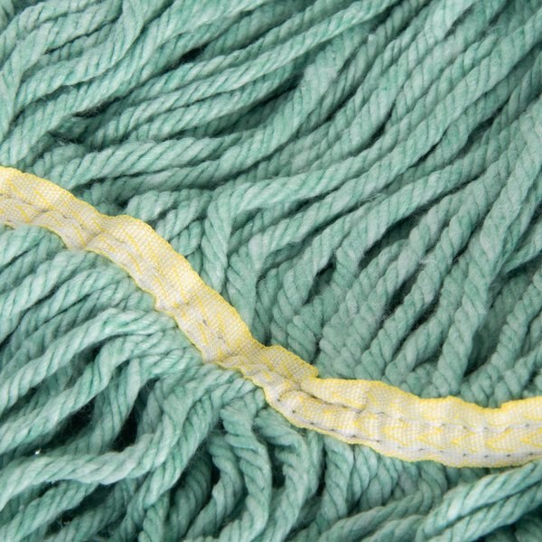 Looped-End Wet Mop, Green, PK12, 369472B09