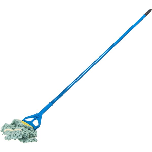 Looped-End Wet Mop, Green, PK12, 369472B09