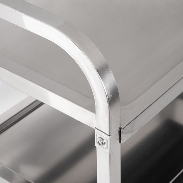 SS Util Cart, 3 Shelf, 400 lb., 15.75x29.5