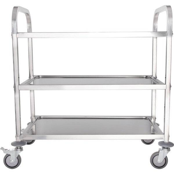 SS Util Crt, 3 Shlf, 400 lb., 17.75x33.375