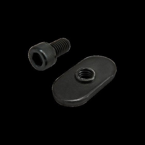 #10-32 Socket Head Cap Screw, Black Zinc Plated Steel, 3/8 in Length