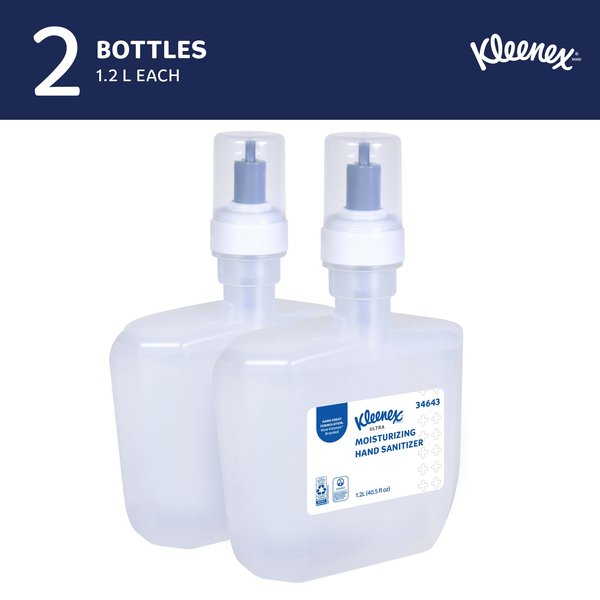 Ultra Moisturizing Foam Hand Sanitizer, 1.2 L Refills for KCP ICON & Scott Pro Automatic Dispensers
