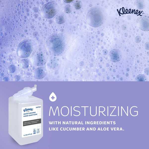 Ultra Moisturizing Foam Hand Sanitizer, 1.0 L Refills for Scott Essential Manual Dispensers (6)