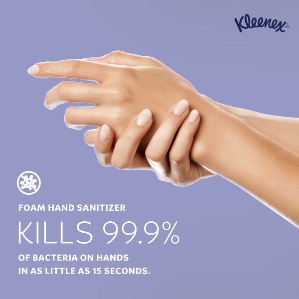 Ultra Moisturizing Foam Hand Sanitizer, 1.0 L Refills for Scott Essential Manual Dispensers (6)