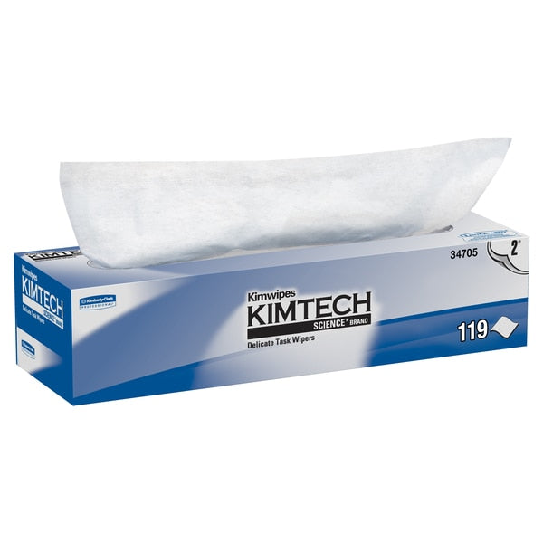 Dry Wipe, White, Box, 2-Ply Tissue, Laboratory / Critical Task, 120 Wipes, 11 3/4 in x 11 3/4 in