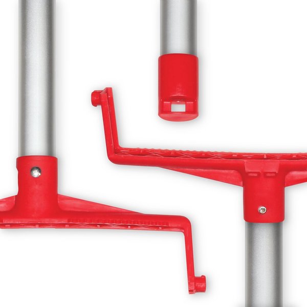 Color Coded Upright Dustpan, Red