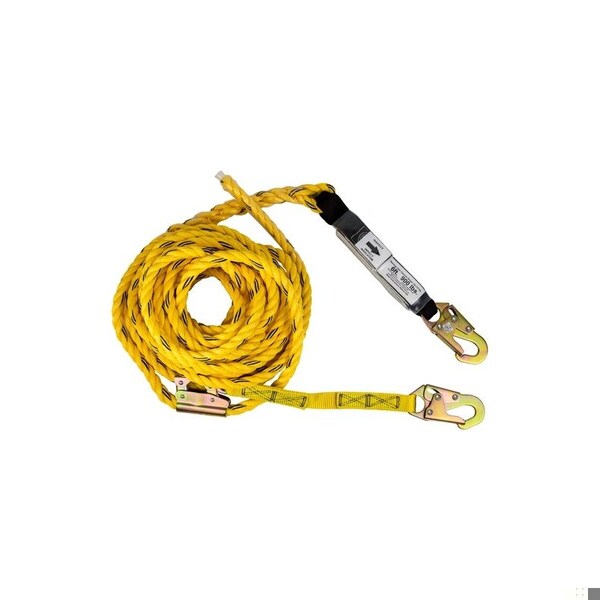 Vertical Lifeline w/Shock Pak, 25 ft.