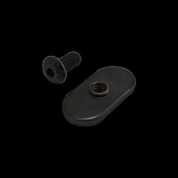 #8-32 Socket Head Cap Screw, Black Zinc Plated Steel, 3/8 in Length