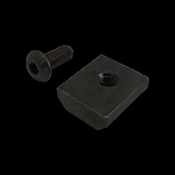 #10-32 Socket Head Cap Screw, Black Zinc Plated Steel, 1/2 in Length