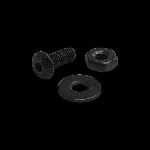 #8-32 Socket Head Cap Screw, Black Zinc Plated Steel, 1/2 in Length