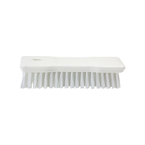 2.5 in W Hand Scrub Brush, White, Polypropylene