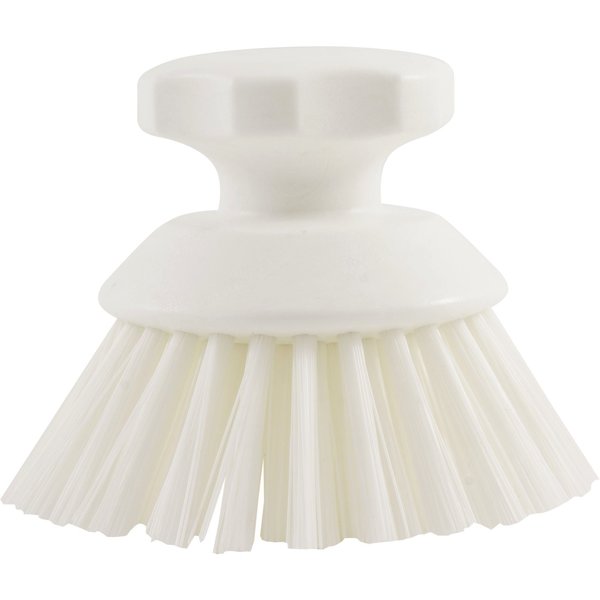 5 in W Round Scrub Brush, Tan, Polypropylene