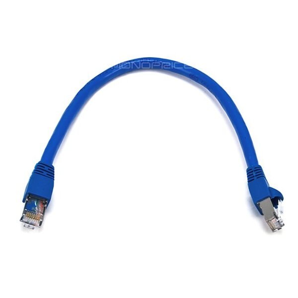 STP Cable, 500MHz, 24AWG, Blue, 1ft