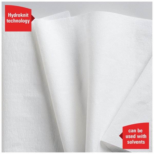 Dry Wipe Roll, X60, Jumbo Perforated Roll, Hydroknit, 12 1/2 x 13 1/2 in, 1100 Sheets, White
