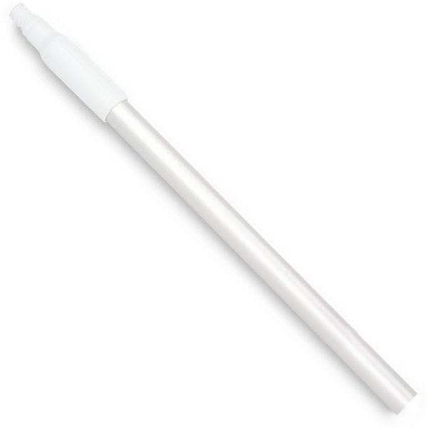 48 in Aluminum Handle, White, Aluminum