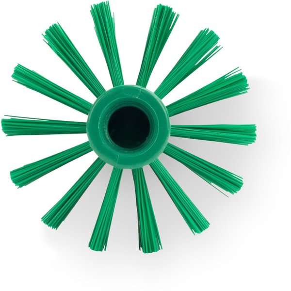 4 in W Pipe and Valve Brush, Green, Polypropylene