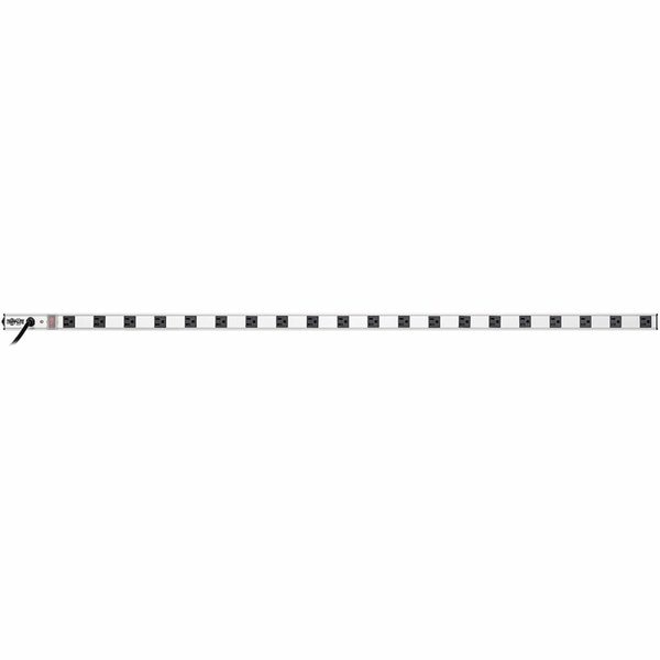 Outlet Strip, 15A, 20 Outlet, 15 ft, Gray