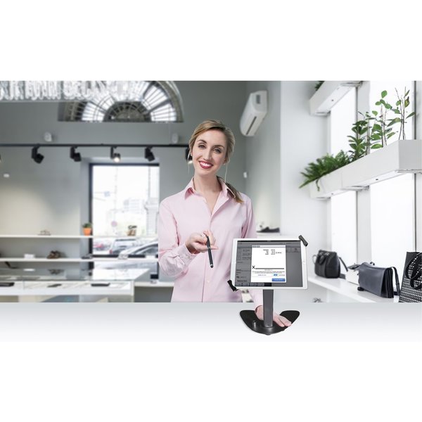 Universal Dual Security Kiosk Stand, Blk