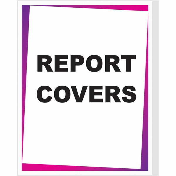 Economy Report Cover, Vinyl, Clear, PK100