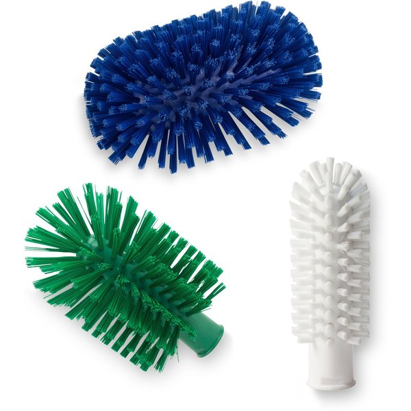 4 in W Pipe and Valve Brush, Green, Polypropylene