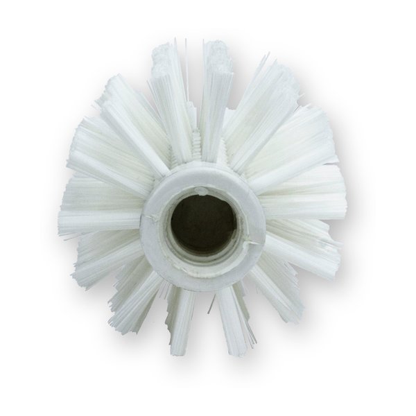3 in W Pipe and Valve Brush, White, Polypropylene