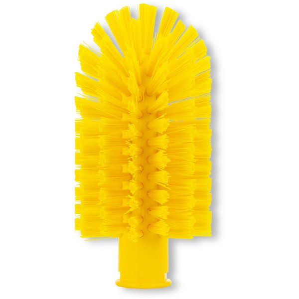 3 in W Pipe and Valve Brush, Yellow, Polypropylene