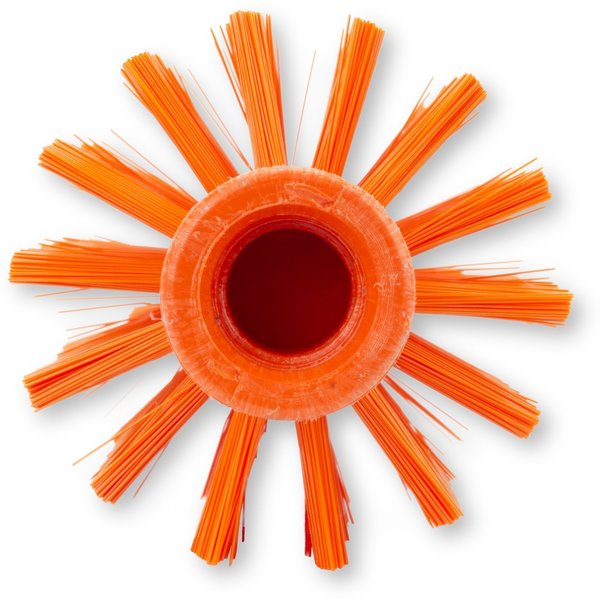 3 in W Pipe and Valve Brush, Orange, Polypropylene