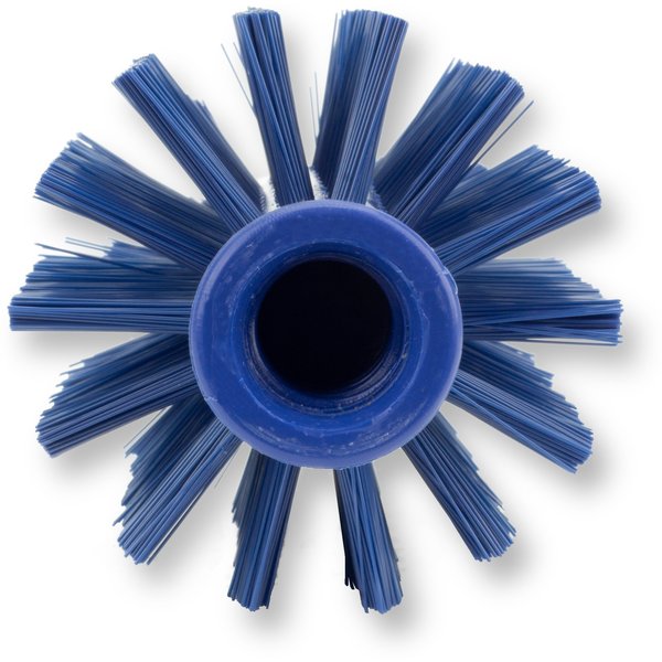 3 in W Pipe and Valve Brush, Blue, Polypropylene