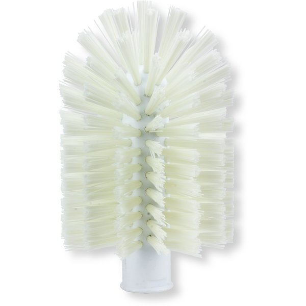 4 in W Pipe and Valve Brush, White, Polypropylene