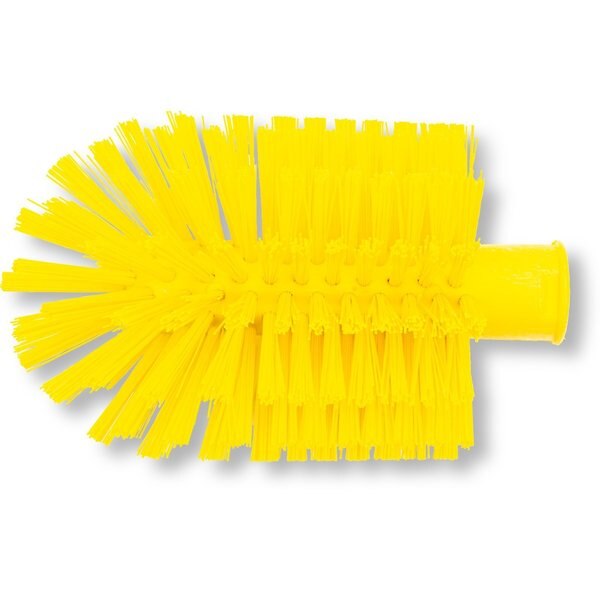 4 in W Pipe and Valve Brush, Yellow, Polypropylene