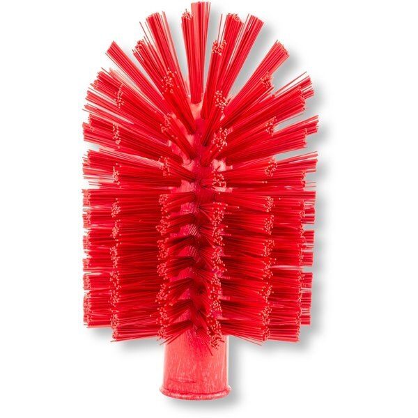 4 in W Pipe and Valve Brush, Red, Polypropylene
