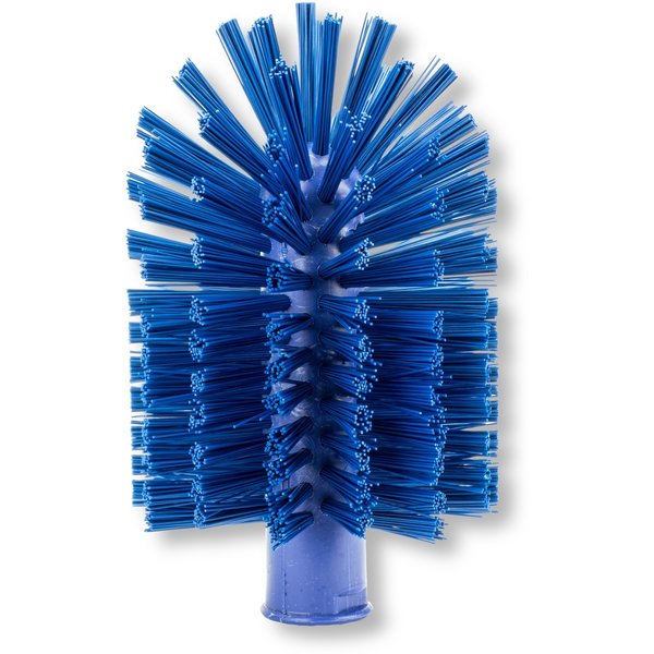 4 in W Pipe and Valve Brush, Blue, Polypropylene