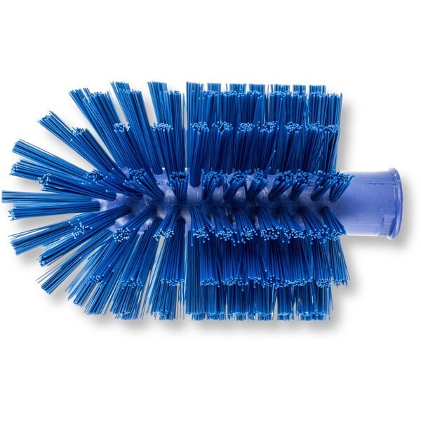 4 in W Pipe and Valve Brush, Blue, Polypropylene
