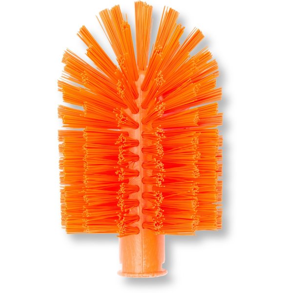 4 in W Pipe and Valve Brush, Orange, Polypropylene