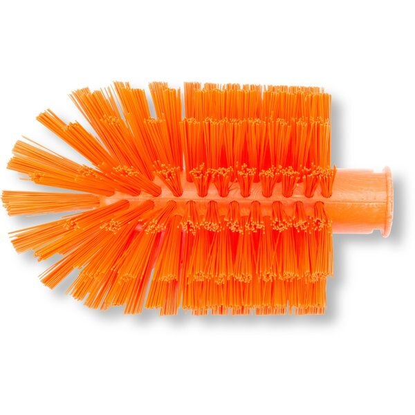 4 in W Pipe and Valve Brush, Orange, Polypropylene