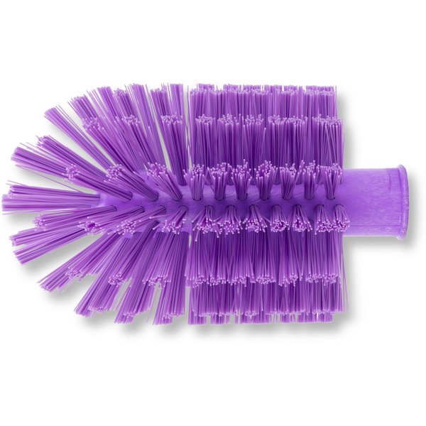 4 in W Pipe and Valve Brush, Purple, Polypropylene
