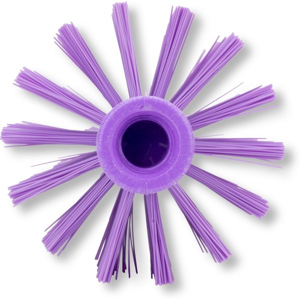 4 in W Pipe and Valve Brush, Purple, Polypropylene