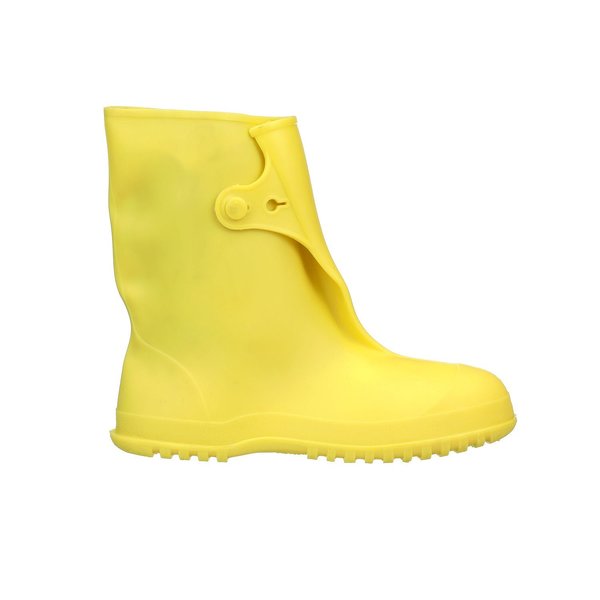 Workbrutes Overboots, Mens, S, Button Tab, Yellow, PVC, PR