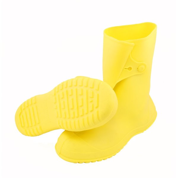 Workbrutes Overboots, Mens, S, Button Tab, Yellow, PVC, PR