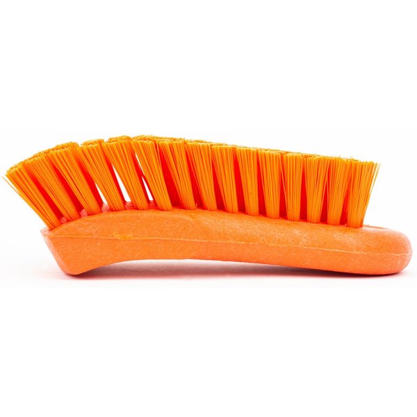 2.5 in W Hand Scrub Brush, Orange, Polypropylene