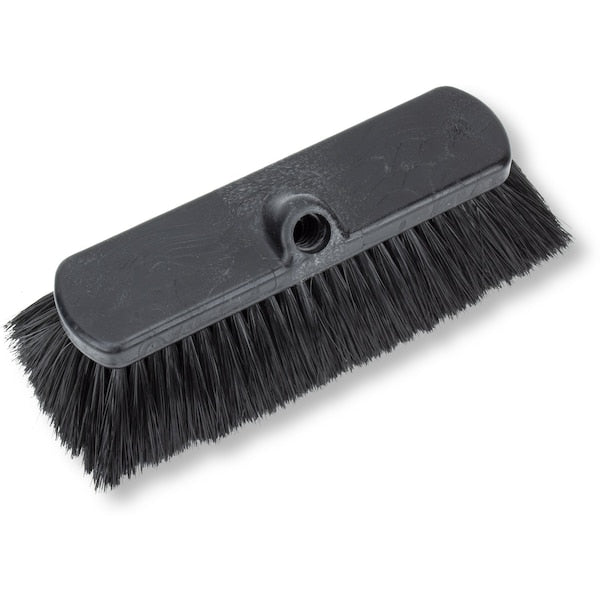 2.5 in W Flo-Thru Brush, Black, Polypropylene
