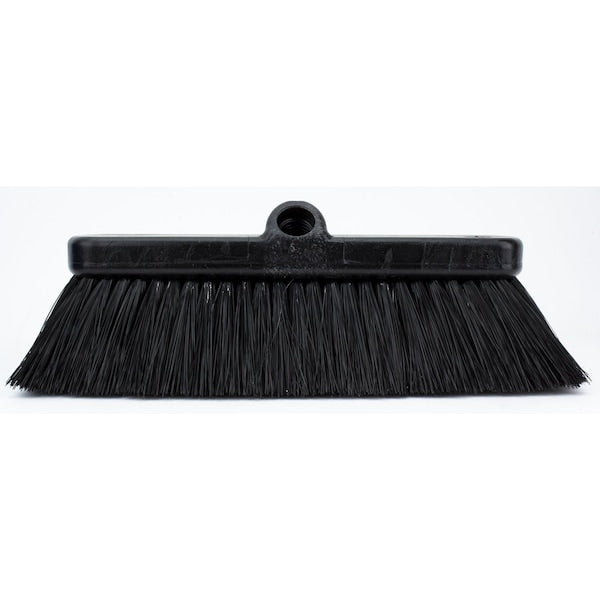 2.5 in W Flo-Thru Brush, Black, Polypropylene