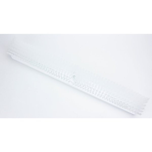 24 in Sweep Face Floor Sweep Head, Soft/Stiff Combination, Synthetic, White