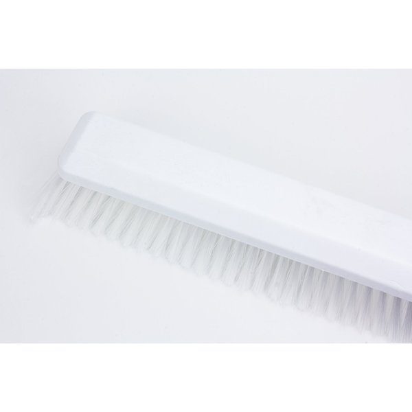 24 in Sweep Face Floor Sweep Head, Soft/Stiff Combination, Synthetic, White