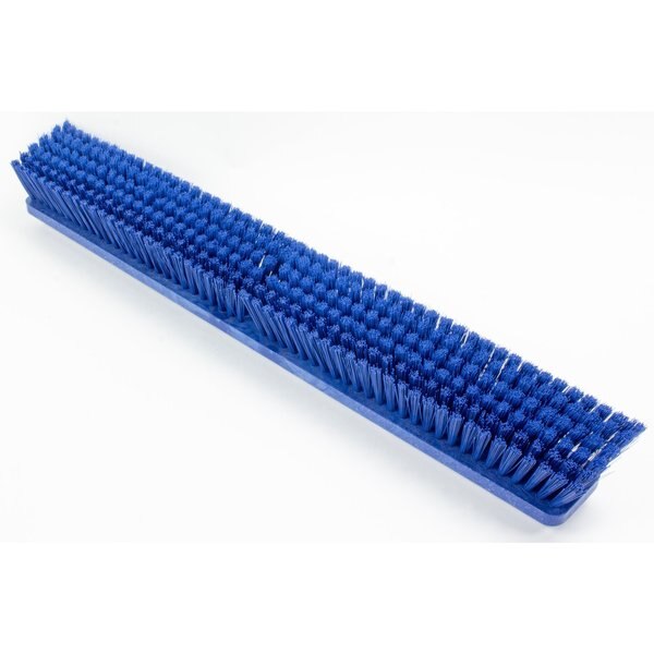 24 in Sweep Face Floor Sweep Head, Soft/Stiff Combination, Synthetic, Blue
