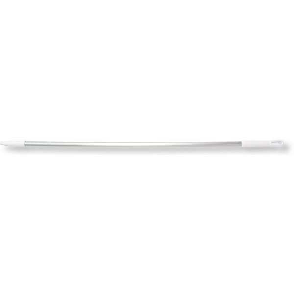 60 in Aluminum Handle, White, Aluminum